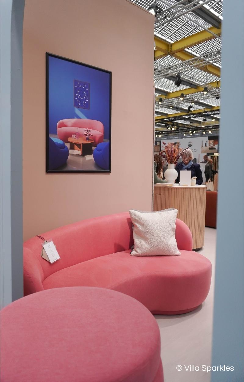 Sofa Company roze bank